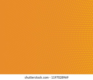 Halftone Background. Orange Dotted Overlay. Digital Gradient. Pop-art style. Grunge Backdrop. Modern futuristic Pattern. Abstract panel. Vector illustration