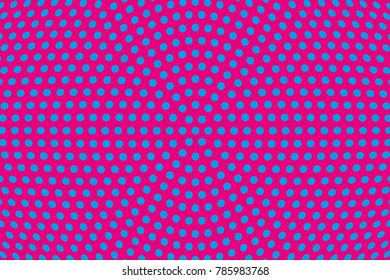 Halftone background. Pink, blue color. Dotted retro backdrop, panels with dots, points, circles, rounds. Design element for web banners, posters, cards, wallpaper, sites.  