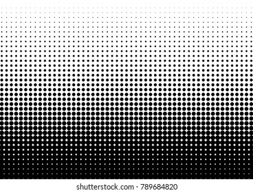 Halftone Background. Points Backdrop. Vintage Black and White Texture. Distressed Gradient Overlay. Vector illustration