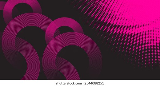 Fundo de meio-tom com fundo de quadrinhos de arte pop. Textura de pontos colorida.