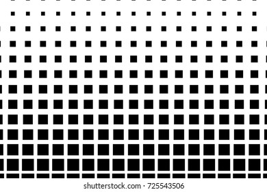Halftone background. Pop art, comic style. Pattern with small squares. Design element for web banners, posters, cards, wallpapers, backdrops, sites, panels. Black and white color. Vector illustration