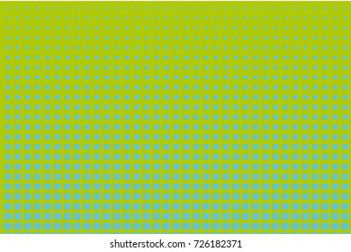 Halftone background. Pop art, comic style. Pattern with small squares. Design element for web banners, posters, cards, wallpapers, backdrops, sites, panels. Green, blue color. Vector illustration