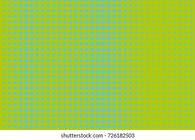 Halftone background. Pop art, comic style. Pattern with small squares. Design element for web banners, posters, cards, wallpapers, backdrops, sites, panels. Green, blue color. Vector illustration