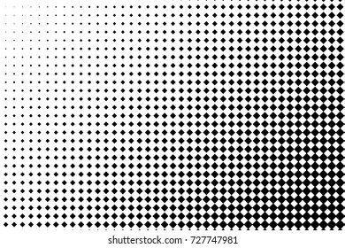 Halftone background. Pop art, comic style. Pattern with small squares. Design element for web banners, posters, cards, wallpapers, backdrops, sites, panels. Black and white color. Vector illustration