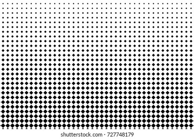 Halftone background. Pop art, comic style. Pattern with small squares. Design element for web banners, posters, cards, wallpapers, backdrops, sites, panels. Black and white color. Vector illustration