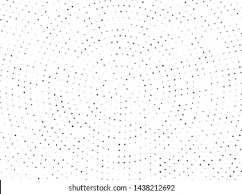 Halftone background. Pop art style. Pattern with small and lirge circles, dots. Radiating from the center dotted rays, lines. Backdrop, design for web banners, Wallpaper, sites Vector illustration 