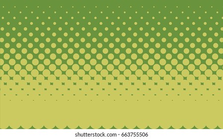 Halftone background. Pop art style. Green color. Pattern with circles, dots, design element for web banners, posters, cards. Vector illustration