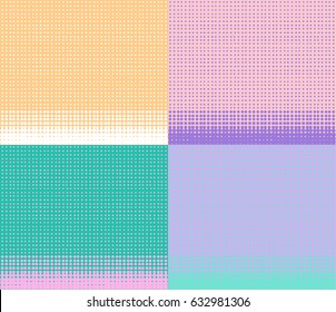 Halftone background set with place for your text, Pastel color abstract background vector