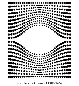 Halftone background for text. Vector