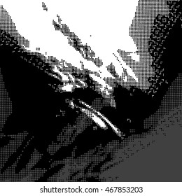 Halftone background vector