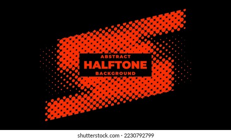 Halftone background vector, abstract backdrop design with two tone pattern and copy space for edit your content