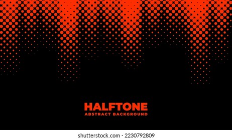 Halftone background vector, abstract backdrop design with two tone pattern and copy space for edit your content