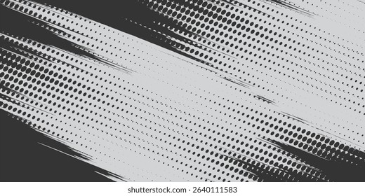Halftone background vector, abstract backdrop design with two tone pattern