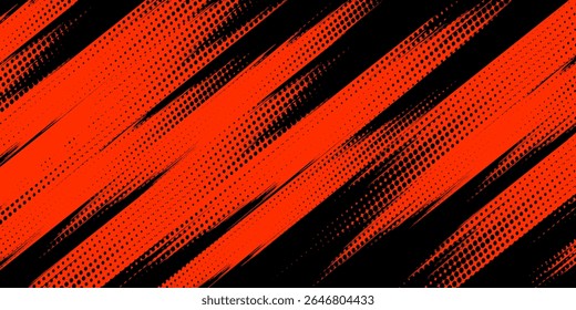 Halftone background vector, abstract backdrop design with two tone pattern and copy space for edit your content