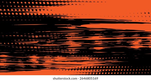 Halftone background vector, abstract backdrop design with two tone pattern and copy space for edit your content vector