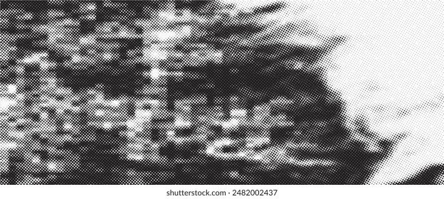 Halftone background vector, abstract background design with two tone pattern and copy space for editing your content vector illustration