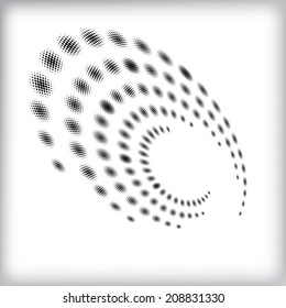 Halftone background. Vector illustration