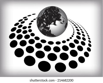 Halftone background. Vector illustration