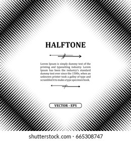 Halftone background. Vector illustration