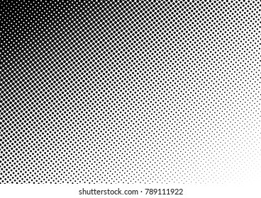 Halftone Background. Vintage Pattern. Abstract Black and White Overlay. Gradient Texture. Vector illustration