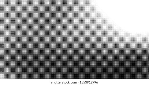 Halftone background wave. Curved gradient texture or pattern. Vertical gradient dots. Pop art texture. Vector illustration.