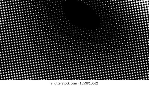 Halftone background wave. Curved gradient texture or pattern. Vertical gradient dots. Pop art texture. Vector illustration.