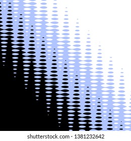 Halftone background. Wavy abstract element for design. Vector image.