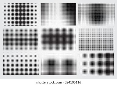 Halftone backgrounds.Halftone dots vector illustration.