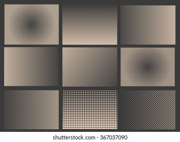 Halftone backgrounds.Halftone dots vector illustration.