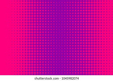 Halftone banner. Abstract comic, cartoon background with dots, circle, sale flyer, retro card, tech background, techno template. Vector illustration