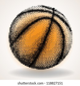 Halftone basketball