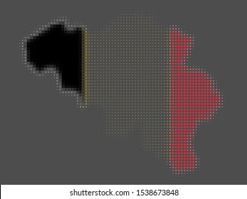 Halftone Belgium map Vector illustration eps 10