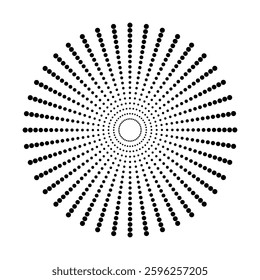 Halftone black circle background and Abstract effect Halftone dot pattern background. black halftone texture vector illustration.