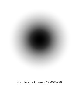 Halftone black Dots Circle. Vector Illustration .