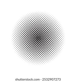 Puntos negros semitonos. Ilustración vectorial