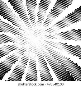 halftone black dots vector texture background