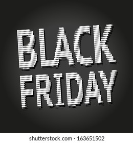Firma de Halftone Black Friday