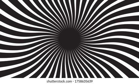 halftone black line spiral vector illustration on white 