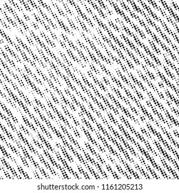 Halftone black overlay texture. Distress urban print background. Grunge rough dirty element. Aged grainy messy template. Renovate wall scratched backdrop. Empty aging design cover. EPS10 vector.