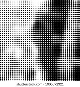 Halftone black and white