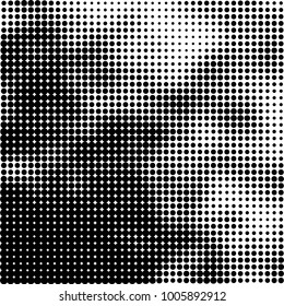 Halftone black and white