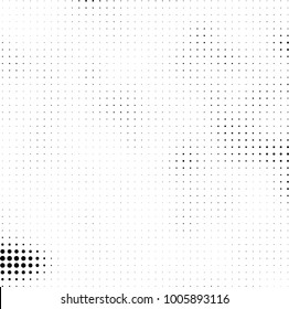 Halftone black and white