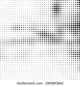 Halftone black and white