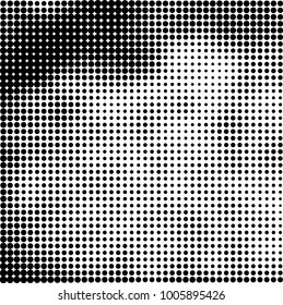 Halftone black and white