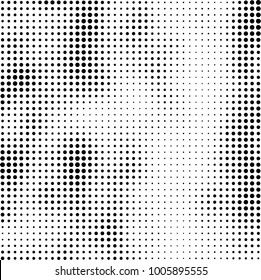 Halftone black and white