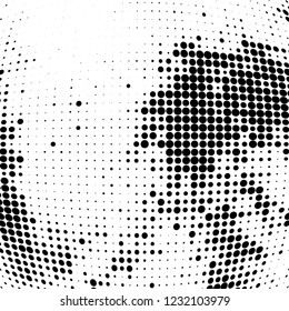 Halftone black and white
