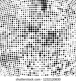 Halftone black and white