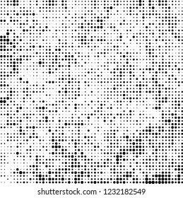 Halftone black and white