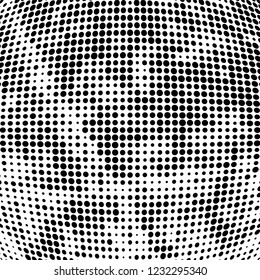 Halftone black and white