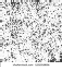 Halftone black and white